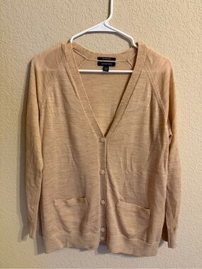 Lands End 100% Merino Wool Cardigan Petite Medium